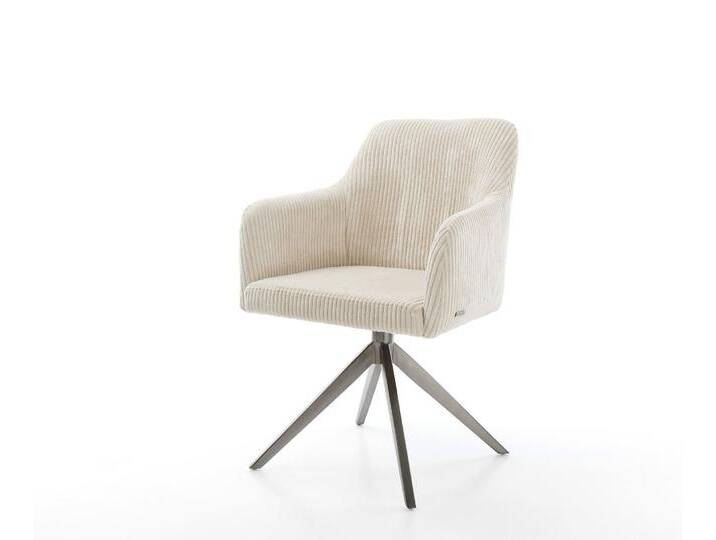 Drehstuhl Greg-Flex Cord Beige Kreuzgestell breit Graphit 360° drehbar Wippfunktion Taschenfederkern, Esszimmerstühle Drehstuhl Greg-Flex Cord Beige Kreuzgestell breit Graphit 360° drehbar Wippfunktion Taschenfederkern, Esszimmerstühle von Delife