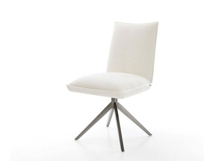 Drehstuhl Lelio-Flex Bouclé Soft Beige Kreuzgestell breit Graphit 360° drehbar Wippfunktion Taschenfederkern, Esszimmerstühle Drehstuhl Lelio-Flex Bouclé Soft Beige Kreuzgestell breit Graphit 360° drehbar Wippfunktion Taschenfederkern, Esszimmerstühle von Delife