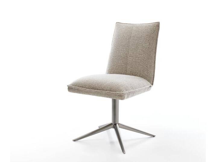 Drehstuhl Lelio-Flex Webstoff Soft Beige Fußkreuz Graphit 360° drehbar Wippfunktion Taschenfederkern, Esszimmerstühle Drehstuhl Lelio-Flex Webstoff Soft Beige Fußkreuz Graphit 360° drehbar Wippfunktion Taschenfederkern, Esszimmerstühle von Delife