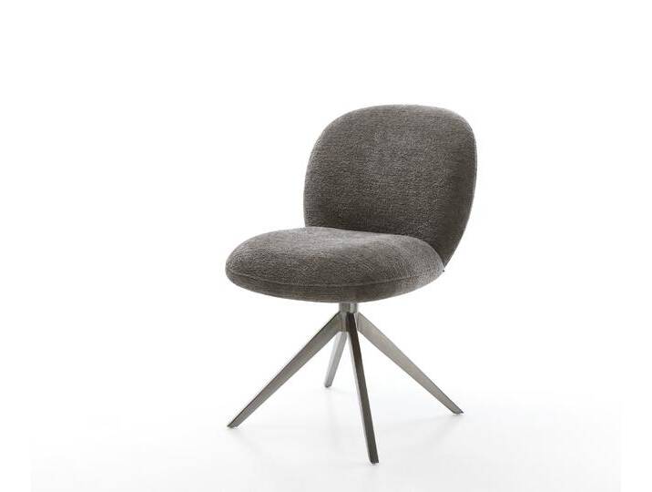 Drehstuhl Nube-Flex Bouclé Soft Schlamm Kreuzgestell breit Graphit 360° drehbar Wippfunktion Taschenfederkern, Esszimmerstühle Drehstuhl Nube-Flex Bouclé Soft Schlamm Kreuzgestell breit Graphit 360° drehbar Wippfunktion Taschenfederkern, Esszimmerstühle von Delife