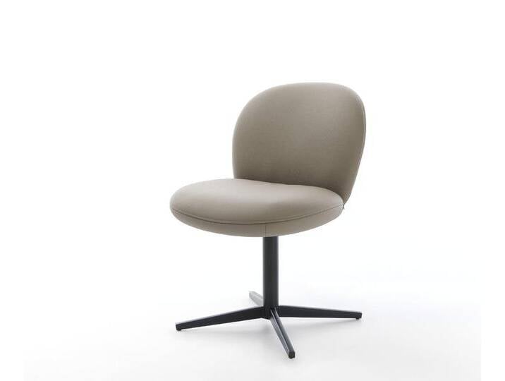 Drehstuhl Nube-Flex Echt-Leder Schlamm Fußkreuz Schwarz 360° drehbar Taschenfederkern, Esszimmerstühle Drehstuhl Nube-Flex Echt-Leder Schlamm Fußkreuz Schwarz 360° drehbar Taschenfederkern, Esszimmerstühle von Delife