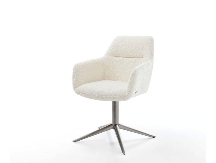 Drehstuhl Pejo-Flex Bouclé Weiß Fußkreuz Graphit 360° drehbar Wippfunktion Taschenfederkern, Esszimmerstühle Drehstuhl Pejo-Flex Bouclé Weiß Fußkreuz Graphit 360° drehbar Wippfunktion Taschenfederkern, Esszimmerstühle von Delife