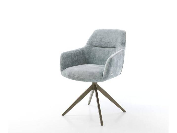 Drehstuhl Pejo-Flex Chenille Pastellblau Kreuzgestell breit Effektfinish Titan 360° drehbar Wippfunktion Taschenfederkern, Esszimmerstühle Drehstuhl Pejo-Flex Chenille Pastellblau Kreuzgestell breit Effektfinish Titan 360° drehbar Wippfunktion Taschenfederkern, Esszimmerstühle von Delife