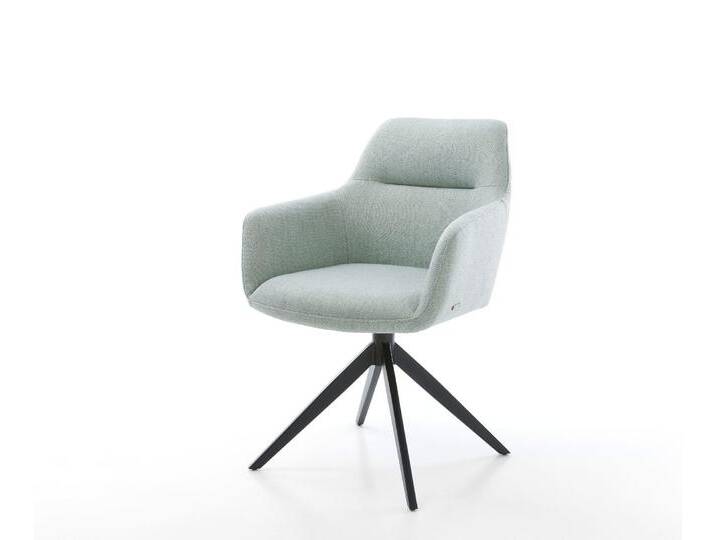 Drehstuhl Pejo-Flex Stripes Mint Kreuzgestell breit Schwarz 360° drehbar Wippfunktion Taschenfederkern, Esszimmerstühle Drehstuhl Pejo-Flex Stripes Mint Kreuzgestell breit Schwarz 360° drehbar Wippfunktion Taschenfederkern, Esszimmerstühle von Delife