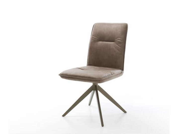 Drehstuhl Vinjo-Flex Mikrofaser Taupe Vintage Kreuzgestell breit Effektfinish Titan 360° drehbar, Esszimmerstühle Drehstuhl Vinjo-Flex Mikrofaser Taupe Vintage Kreuzgestell breit Effektfinish Titan 360° drehbar, Esszimmerstühle von Delife