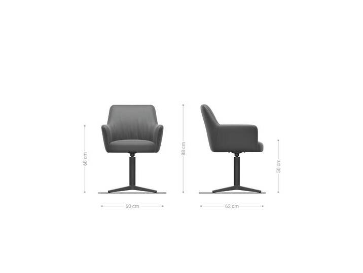 Drehstuhl Xana-Flex mit Armlehnen Bouclé Weiß Fußkreuz Edelstahl 360° drehbar Taschenfederkern, Esszimmerstühle Drehstuhl Xana-Flex mit Armlehnen Bouclé Weiß Fußkreuz Edelstahl 360° drehbar Taschenfederkern, Esszimmerstühle von Delife