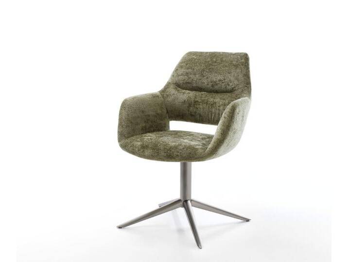 Drehstuhl Yago-Flex mit Armlehnen Chenille Olive Fußkreuz Graphit 360° drehbar Wippfunktion Taschenfederkern, Esszimmerstühle Drehstuhl Yago-Flex mit Armlehnen Chenille Olive Fußkreuz Graphit 360° drehbar Wippfunktion Taschenfederkern, Esszimmerstühle von Delife