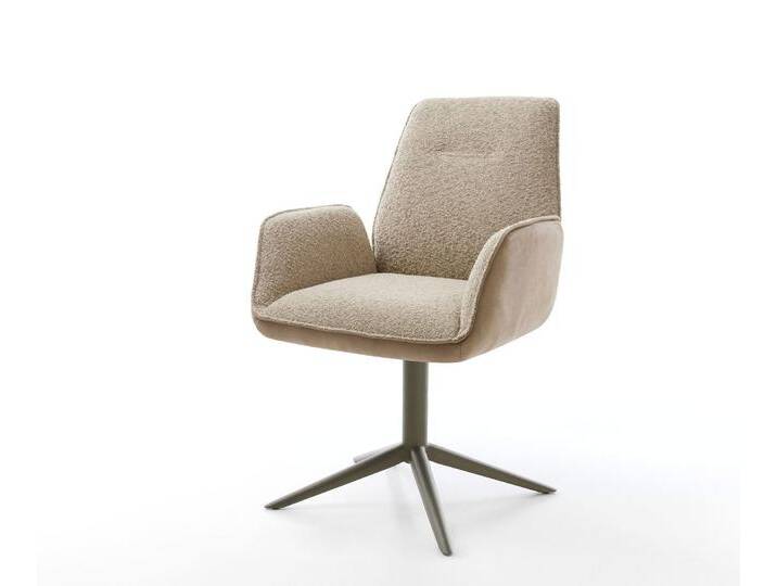 Drehstuhl Zoa-Flex Materialmix Schlamm Fußkreuz Effektfinish Titan 360° drehbar Wippfunktion Taschenfederkern, Esszimmerstühle Drehstuhl Zoa-Flex Materialmix Schlamm Fußkreuz Effektfinish Titan 360° drehbar Wippfunktion Taschenfederkern, Esszimmerstühle von Delife
