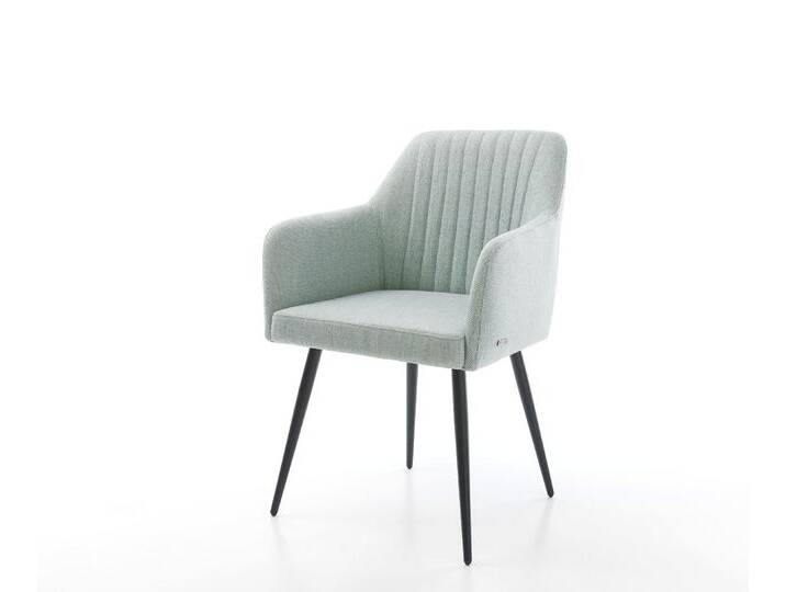 Armlehnstuhl Greg-Flex Stripes Mint 4-Fuß konisch Schwarz, Esszimmerstühle Armlehnstuhl Greg-Flex Stripes Mint 4-Fuß konisch Schwarz, Esszimmerstühle von Delife