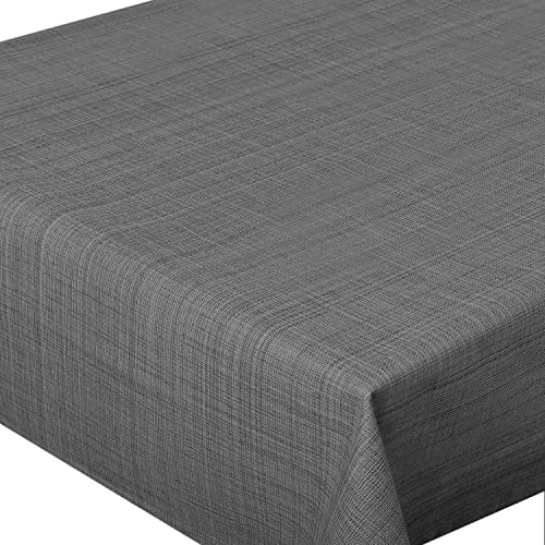 Tischdecke Samba Home, anthrazit, 140x220 cm, Fleckschutz, abwaschbar, für Indoor und Outdoor von Delindo Lifestyle