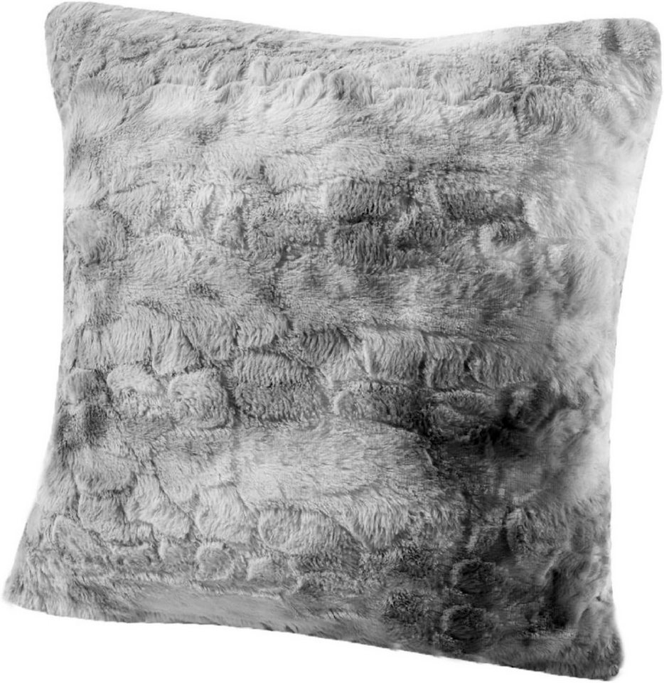 Delindo Lifestyle Fellkissen Kingston, Sofakissen Kissenhülle, Kissenbezug in 50x50 cm, kuschelig weich und anschmiegsam von Delindo Lifestyle