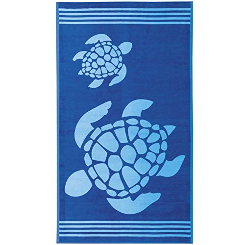 Delindo Lifestyle Frottee Strandtuch Tropical Turtle blau, 100% Baumwolle, Strandlaken ist 100x180 cm groß Delindo Lifestyle Frottee Strandtuch Tropical Turtle blau, 100% Baumwolle, Strandlaken ist 100x180 cm groß von Delindo Lifestyle