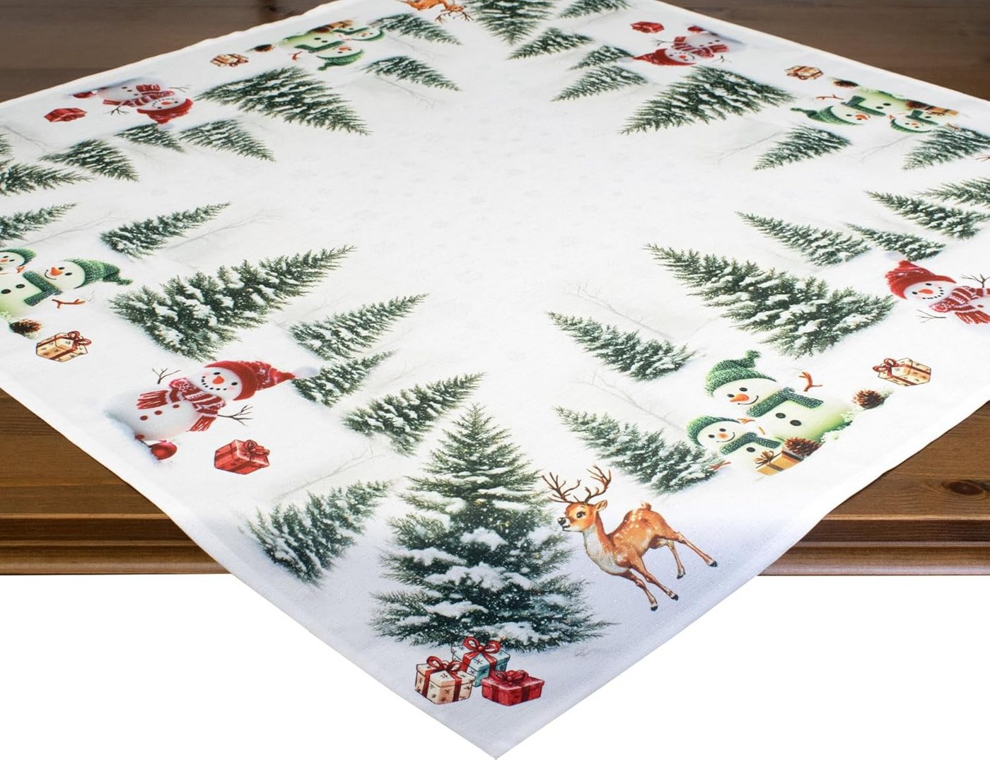 Delindo Lifestyle Mitteldecke Glitzer, Tischdecke zu Weihnachten, 85x85 cm Delindo Lifestyle Mitteldecke Glitzer, Tischdecke zu Weihnachten, 85x85 cm von Delindo Lifestyle