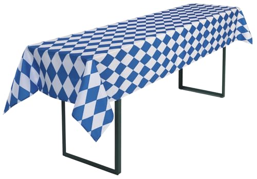 Delindo Lifestyle Oktoberfest Tischdecke für Biertisch, Moderne Bierzeltgarnitur mit Fleckschutz, blau weiß, 110x260 cm Delindo Lifestyle Oktoberfest Tischdecke für Biertisch, Moderne Bierzeltgarnitur mit Fleckschutz, blau weiß, 110x260 cm von Delindo Lifestyle