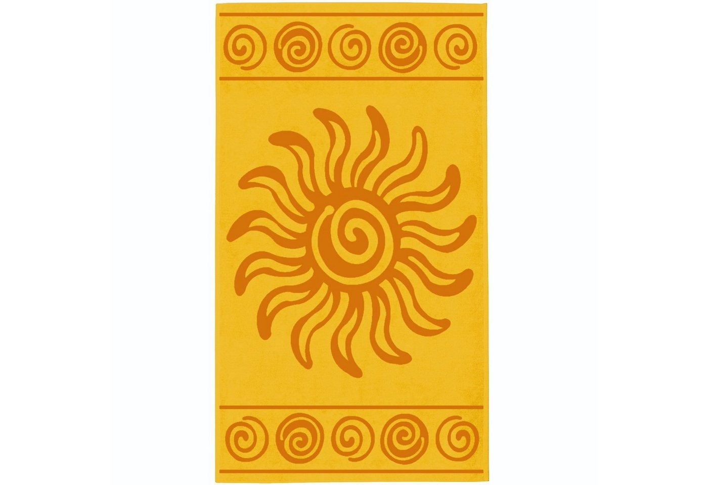 Delindo Lifestyle Strandtuch Tropical SUN, Velours (1-St), Jacquard-gewebtes Motiv XXL von Delindo Lifestyle