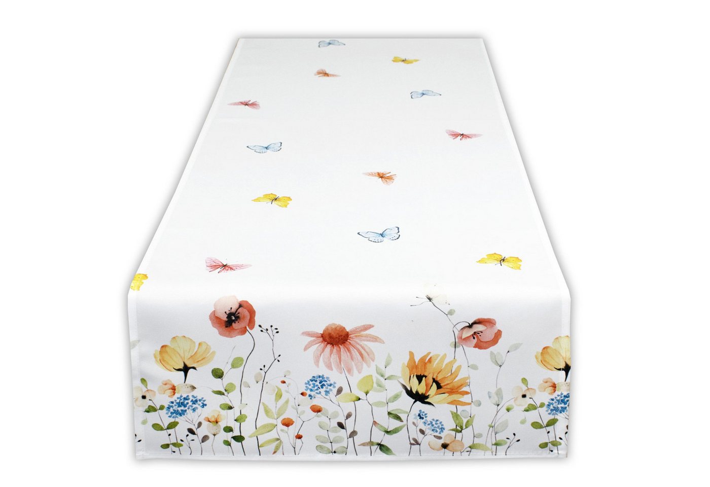 Delindo Lifestyle Tischdecke Tischdeckenserie BLUMENWIESE (1-tlg), mit Blumendruck von Delindo Lifestyle