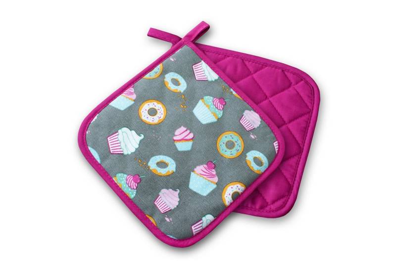 Delindo Lifestyle Topfhandschuhe und Topflappen, Ofenhandschuhe, (2-tlg), Hitzebeständig bis 250 °C für maximal 15 Sekunden von Delindo Lifestyle