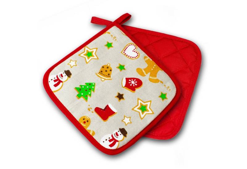 Delindo Lifestyle Topfhandschuhe und Topflappen, Ofenhandschuhe, (2-tlg), Hitzebeständig bis 250 °C für maximal 15 Sekunden von Delindo Lifestyle