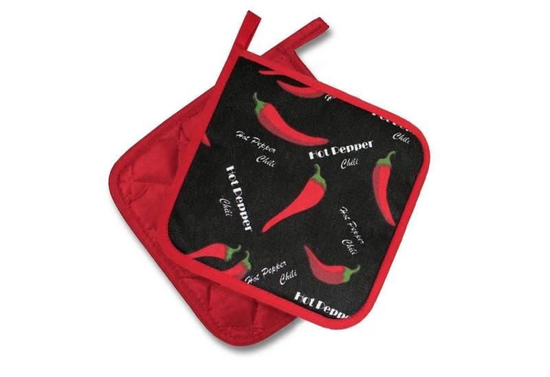 Delindo Lifestyle Topfhandschuhe und Topflappen, Ofenhandschuhe, (2-tlg), Hitzebeständig bis 250 °C für maximal 15 Sekunden von Delindo Lifestyle