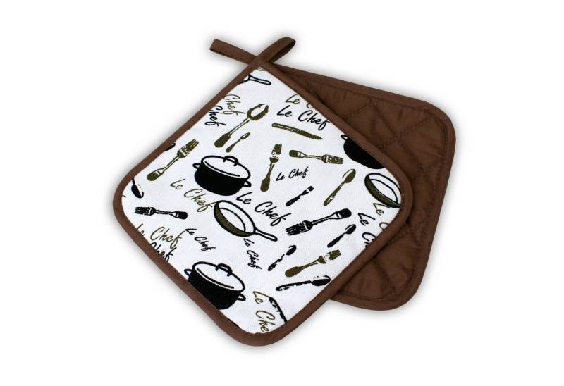 Delindo Lifestyle Topfhandschuhe und Topflappen, Ofenhandschuhe, (2-tlg), Hitzebeständig bis 250 °C für maximal 15 Sekunden von Delindo Lifestyle