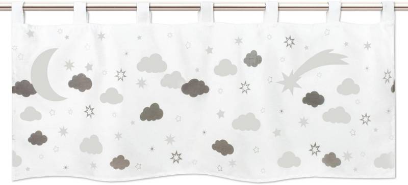 Delindo Lifestyle Scheibengardine MONACO (1 St), Schlaufen, blickdicht, Leuchtet in der Nacht von Delindo Lifestyle