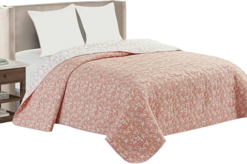 Delindo Lifestyle Tagesdecke Ornamente, Bettüberwurf für Doppelbett, gesteppt von Delindo Lifestyle