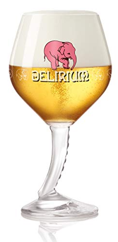 Belgisches Bierglas Delirium Tremens, 33 cl, personalisierbar, graviert von Delirium Tremens