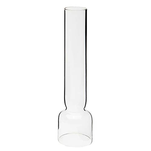 DELITE Glaszylinder Kosmos 6''' transparent, Aussendurchmesser unten 34 mm, Oben 23,9 mm, Innendurchmesser unten 31,1mm, Höhe 213 mm, für Petroleumlampen von DELITE