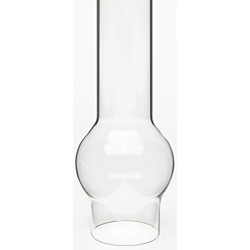 DELITE Glaszylinder Matador 20''' transparent, Aussendurchmesser unten 64,2 mm, Oben 48,1 mm, Innendurchmesser unten 62 mm, Höhe 282 mm, für Petroleumlampen H1e, Loggia und andere Lampen von DELITE