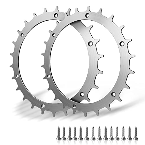 Edelstahl Mähroboter Spikes für Bosch Indego XS 300 400 500 M700 aufwendig entgratet inkl Traktionsverbesserung für Mähroboter 14x Edelstahlschrauben Spikes für Zubehör Off-Wheel-Räder 170mm(2Stück) von Delixike