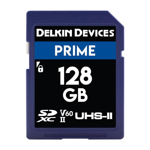 Delkin Devices 128 GB Prime SDXC UHS-II (U3/V60) Speicherkarte von Delkin Devices
