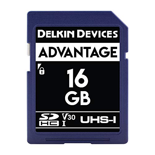 Delkin Devices 16GB Advantage SDHC UHS-I (V30) Memory Card (DDSDW63316GB) von Delkin Devices