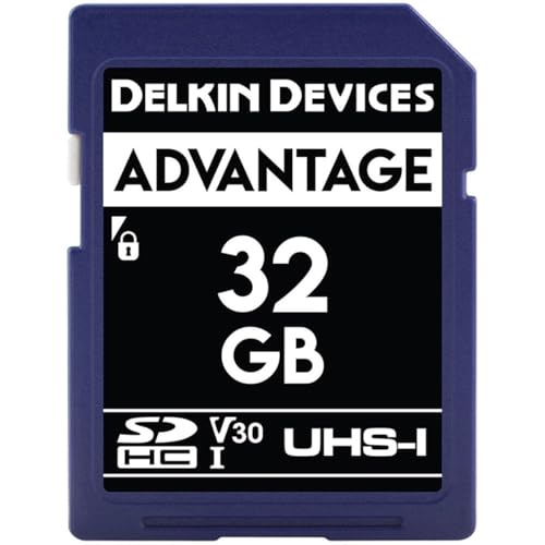 Delkin Devices 32GB Advantage SDHC UHS-I (V30) Memory Card (DDSDW63332GB) von Delkin Devices