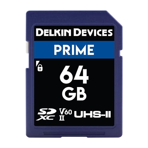 Delkin Devices 64 GB Prime SDXC UHS-II (U3/V60) Speicherkarte von Delkin Devices