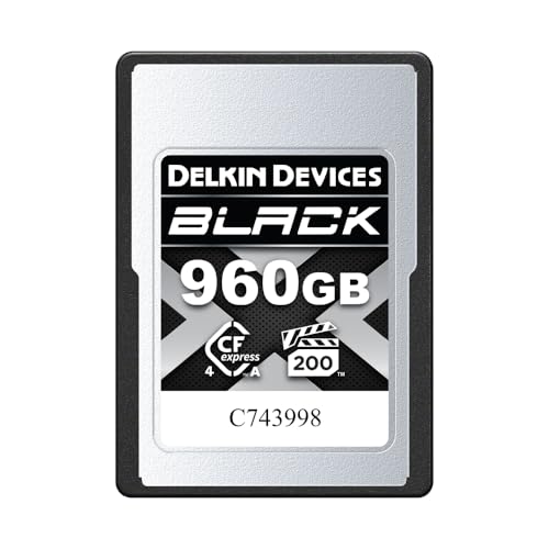 Delkin Devices 960 GB CFexpress Typ A Speicherkarte – bis zu 1830 MB/s Lesen, 1740 MB/s Schreibgeschwindigkeiten für 8K, 6K & 4K Video, VPG200 Delkin Devices 960 GB CFexpress Typ A Speicherkarte – bis zu 1830 MB/s Lesen, 1740 MB/s Schreibgeschwindigkeiten für 8K, 6K & 4K Video, VPG200 von Delkin Devices