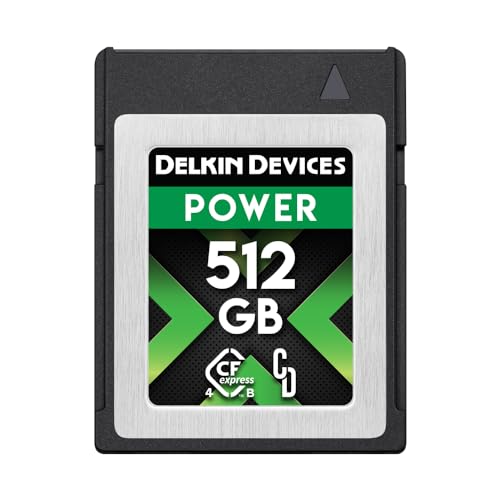 Delkin Power Speicherkarte, CFexpress Typ B 4.0 für Digitalkameras, ideal für Express-Übertragung von Bildern und Videos zur Speicherung, Speicherkartenspeicher (512 GB) von Delkin Devices