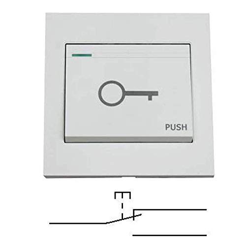 1x Tür/Toröffnung Push Taster Weiss von Andreas Dell