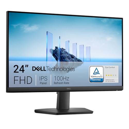 Dell 24 Monitor - SE2425HM, Full HD (1920x1080), 100Hz, IPS, 5ms, VESA (100x100mm), HDMI, VGA, 3 Jahre Garantie, Schwarz von Dell