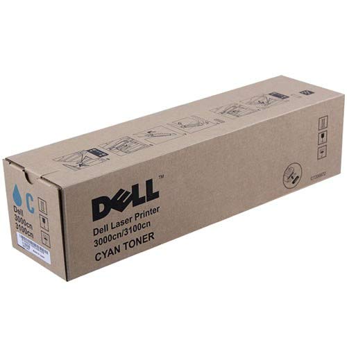 Dell 593-10064 3000cn, 3100cn Tonerkartusche Cyan Standardkapazität 2.000 Seiten 1er-Pack von Dell