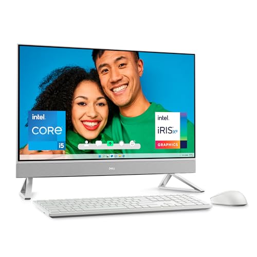 Dell Inspiron 5430 All in One - 23.8 Inch FHD (1920 x 1080) Display, Intel Core i5-1334U, 8 GB RAM, 512 GB SSD, Intel Iris Xe Graphics, Windows 11 Home, German QWERTZ Keyboard White von Dell