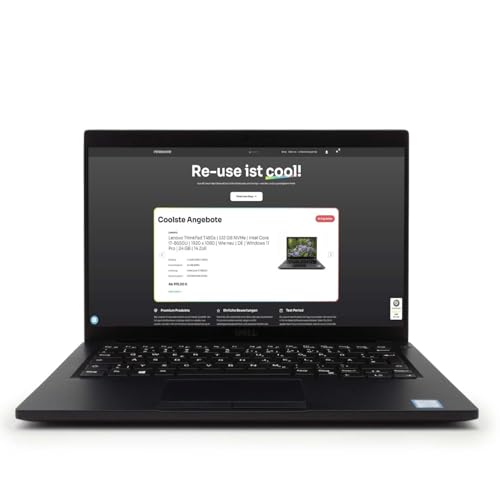 Dell Latitude 7390 13,3 Zoll Full HD Intel Core i5 8350U 1TB SSD Festplatte 16GB Speicher Windows 11 Pro Webcam Tastaturbeleuchtung Notebook Laptop (Generalüberholt) von Dell