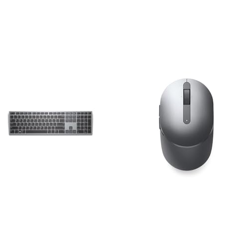 Dell Multi-Device Wireless KB - KB700 KB700-GY-R-GER & Mobile Pro Wireless Mouse - MS5120W - Titan Gray von Dell