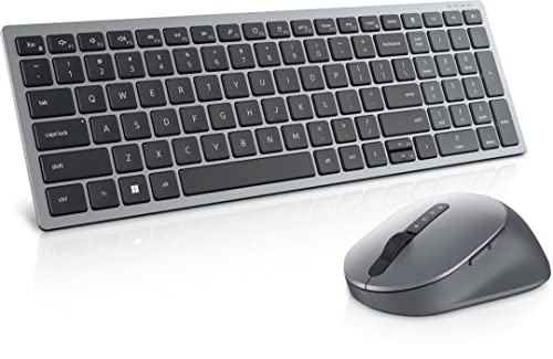 Dell KM7120W, Wireless, Multimedia, Tastatur und Maus Set, German (QWERTZ), schwarz von Dell