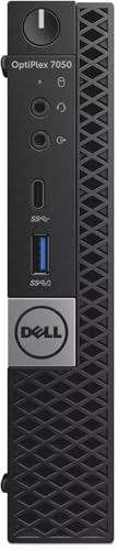 Dell Optiplex 7050 – Mini-PC Computer Intel i7-6700T 4 Core 2,8 GHz – RAM 32 GB SSD 1000 GB – Windows 11 Libre Office – DP HDMI USB 3.0 WLAN-Stick (überholt) von Dell