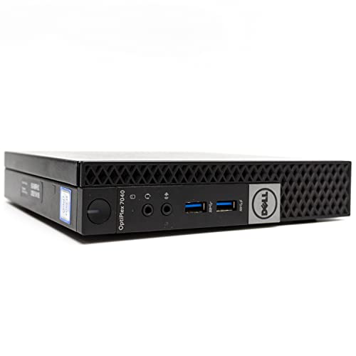 Mini-PC DELL Optiplex 7040 Micro i3 6100T 3,2 GHz RAM DDR4 SSD M.2 NVMe Windows 10 Pro Computer Festplatte Tiny Business Büro Zuhause (Generalüberholt) (8 GB RAM SSD 960 GB) von Dell