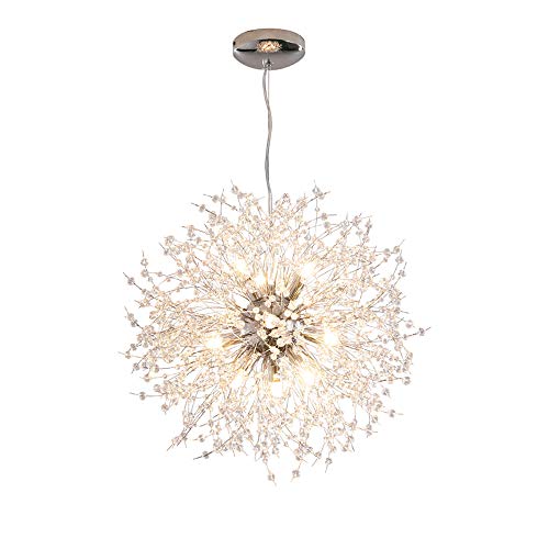 Dellemade Sputnik Kronleuchter 12-Licht Vintage Pendelleuchte für Esszimmer, Wohnzimmer, Küche, Büro, Café, Restaurant von Dellemade