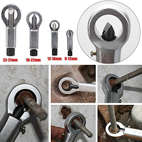 Delleu 1 stück Mutter Splitter Braker 9-12mm / 12-16mm / 16-22mm / 22-27mm rostigen Mutter bolzen Separator Split entferner Extractor Werkzeug von Delleu
