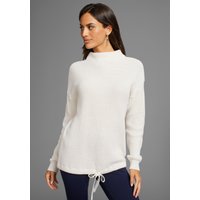 DELMAO Stehkragenpullover mit verstellbarem Saum durch Bindeband DELMAO Stehkragenpullover mit verstellbarem Saum durch Bindeband von Delmao