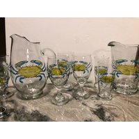 Blaue Krabbe Krug Und Glas-Sets Blaue Krabbe Krug Und Glas-Sets von DelmarvaDecor