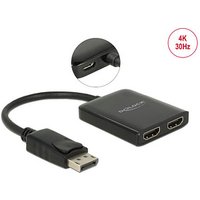 DeLOCK DisplayPort 1.2/HDMI-A, 4K 30 Hz  DisplayPort Splitter von Delock